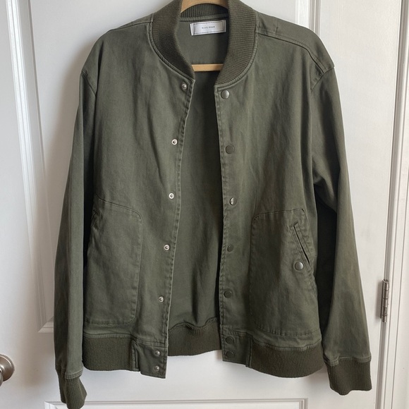 Five Four Other - Five Four Men’s Army Green Bomber Jacket